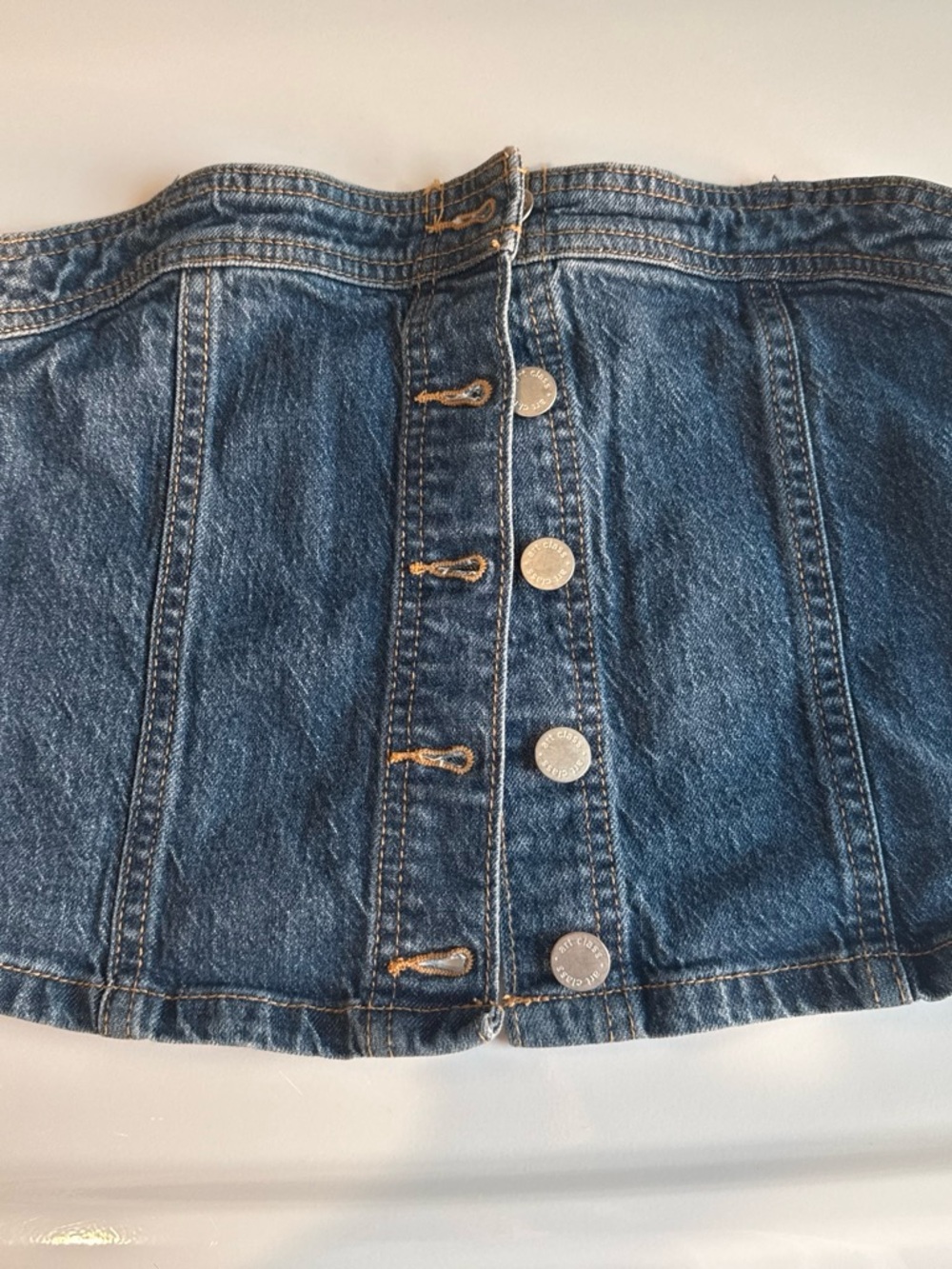 art class Button-Front Denim top - Blue
